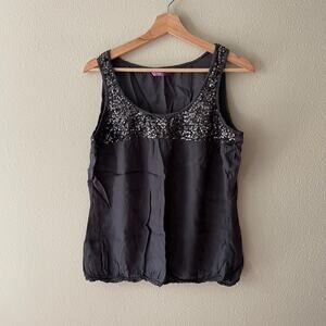y2k vintage 2000's sequin tank top mcbling it girl fairy |